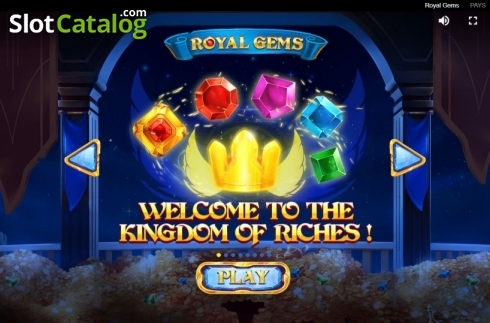 Start Screen. Royal Gems (Red Tiger) slot