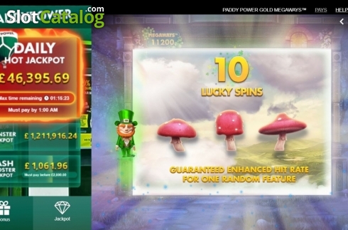 Free Spins 1. Paddy Power Gold Megaways slot