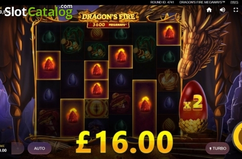 Bildschirm4. Dragon's Fire Megaways slot