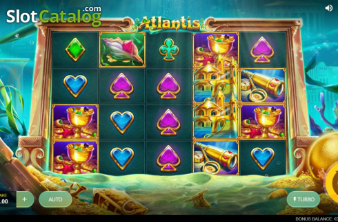 Reel Screen. Atlantis (Red Tiger) slot