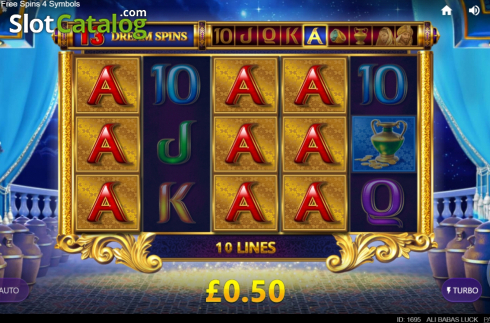 Bildschirm6. Ali Baba's Luck slot