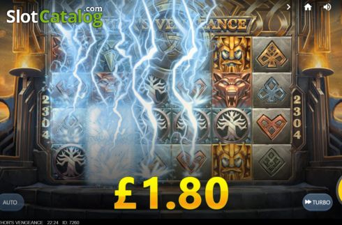 Feature Screen. Thor's Vengeance slot