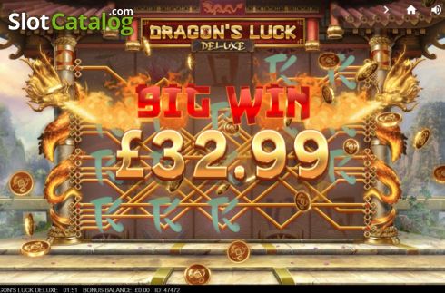 Ecran5. Dragons Luck Deluxe slot