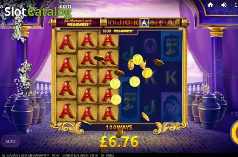 Bildschirm4. Ali Baba's Luck Megaways slot