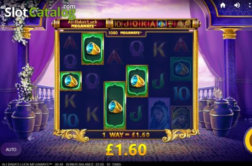 Win Screen 3. Ali Baba's Luck Megaways slot
