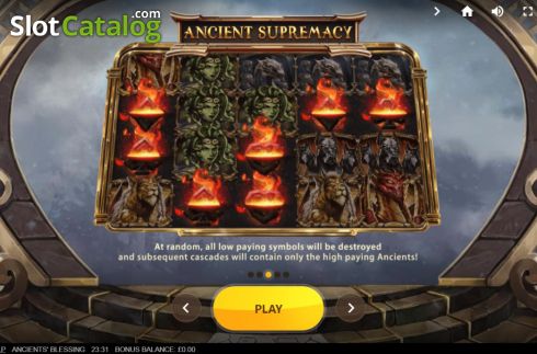 Schermo9. Ancients Blessing slot