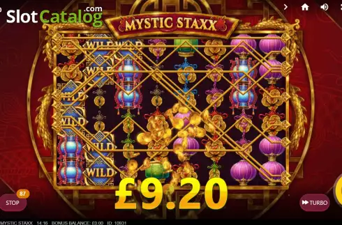 Win Screen 3. Mystic Staxx slot
