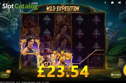 Win Screen. Wild Expedition slot