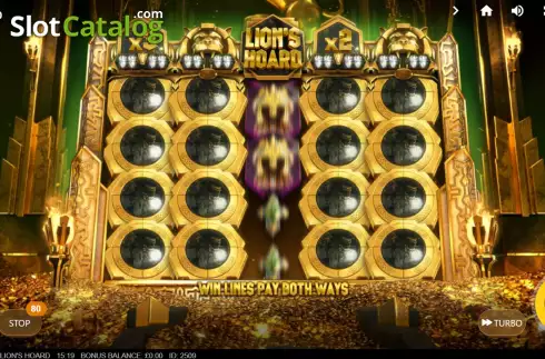 Bildschirm5. Lion's Hoard slot