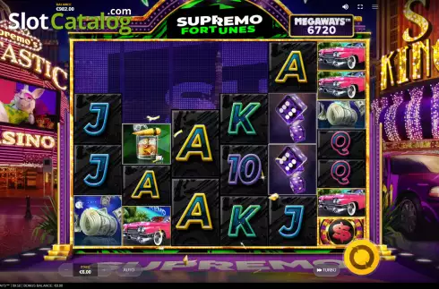 Bildschirm3. Supremo Fortunes Megaways slot