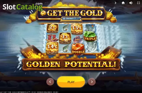 Start Screen. Get The Gold Infinireels slot