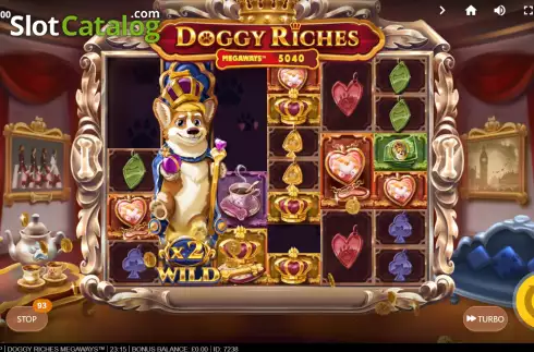 Schermo4. Doggy Riches Megaways slot