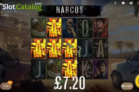 画面4. Narcos Mexico カジノスロット
