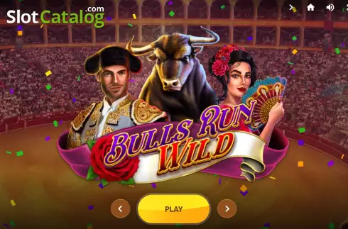 Start Screen. Bulls Run Wild slot