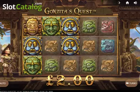 Win Screen 1. Gonzita's Quest slot