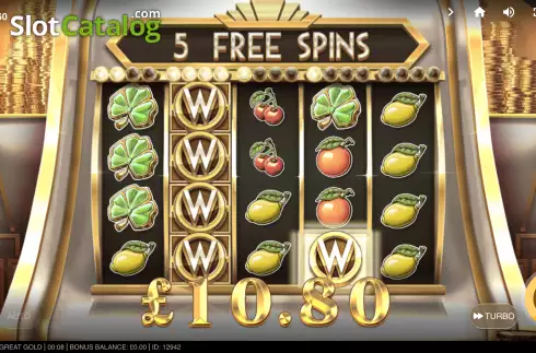 Free Spins 4. Great Gold slot