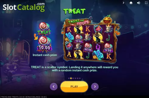 Game Rules 1. Tricks and Treats slot