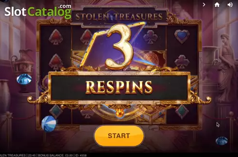 Respins 1. Stolen Treasures slot