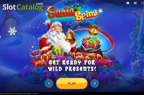 Start Screen. Santa Spins (Red Tiger) slot