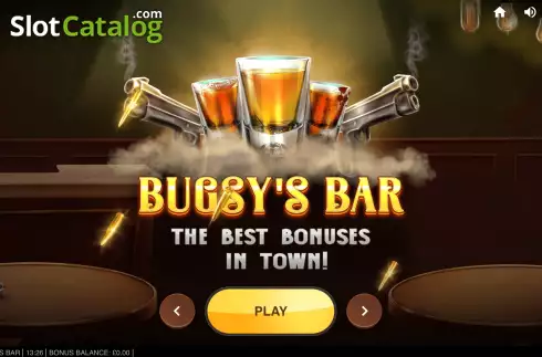 Start Screen. Bugsy’s Bar slot