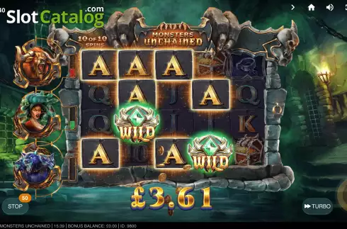 Win Screen. Monsters Unchained slot
