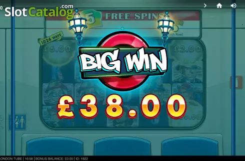 Big Win. London Tube slot