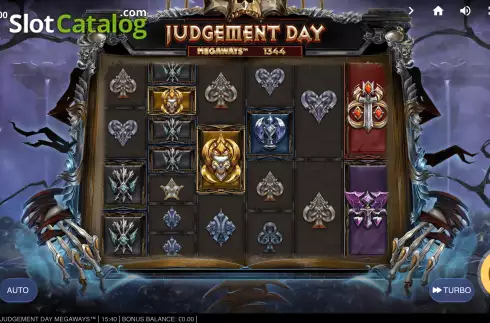Bildschirm3. Judgement Day Megaways slot