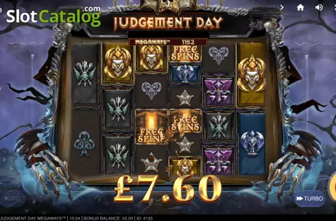 Bildschirm6. Judgement Day Megaways slot