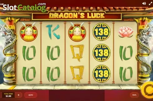 Écran 1. Dragon's Luck Machine à sous