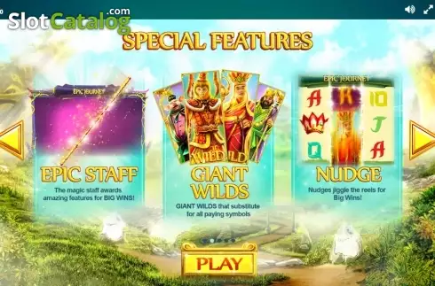 Paytable 2. Epic Journey (Red Tiger) slot