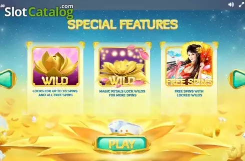 Paytable 1. Golden Lotus (Red Tiger) slot