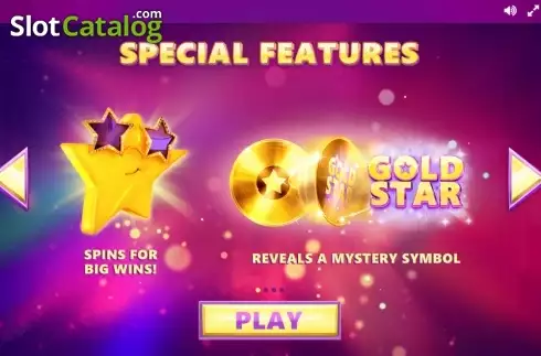 Paytable 1. Gold Star slot