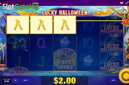 Screen 2. Lucky Halloween slot