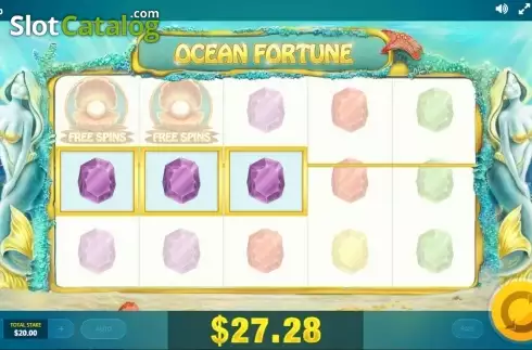Screen 2. Ocean Fortune (Red Tiger) slot