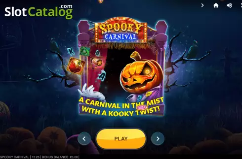 Ekran2. Spooky Carnival yuvası