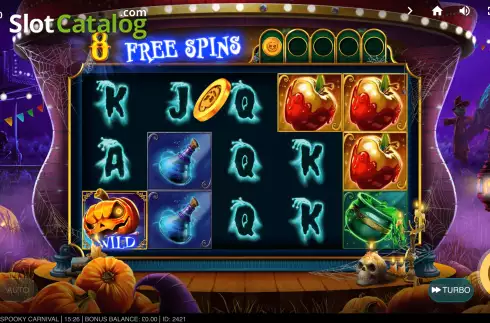 Bildschirm7. Spooky Carnival slot