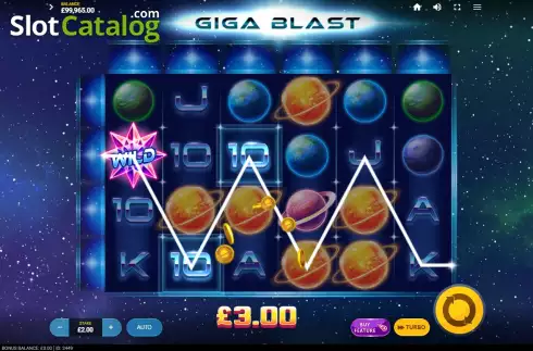 Win Screen 2. Giga Blast slot