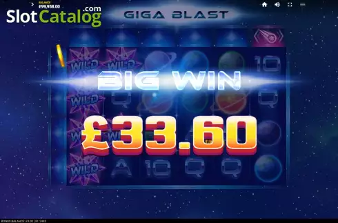 画面7. Giga Blast カジノスロット