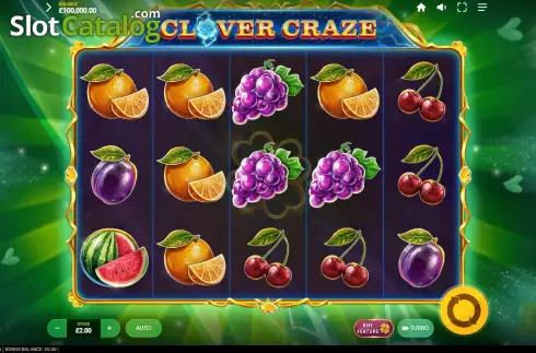 Bildschirm2. Clover Craze slot