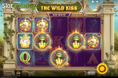 Win Screen. The Wild Kiss slot