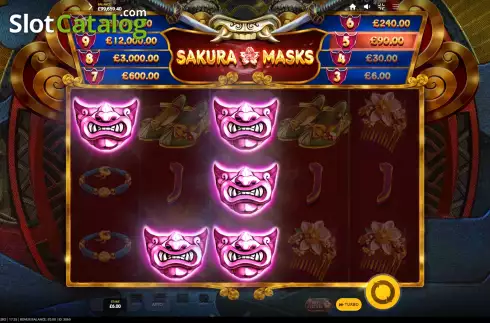 Mask Win. Sakura Masks slot