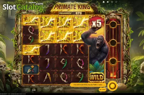 Skärmdump3. Primate King Megaways slot