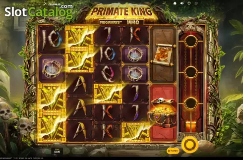 Skärmdump4. Primate King Megaways slot