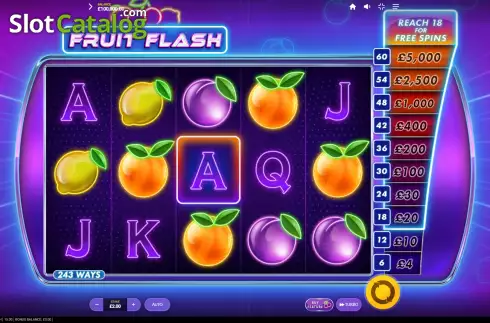 Bildschirm2. Fruit Flash slot