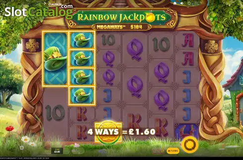 Win Screen. Rainbow Jackpots Megaways slot
