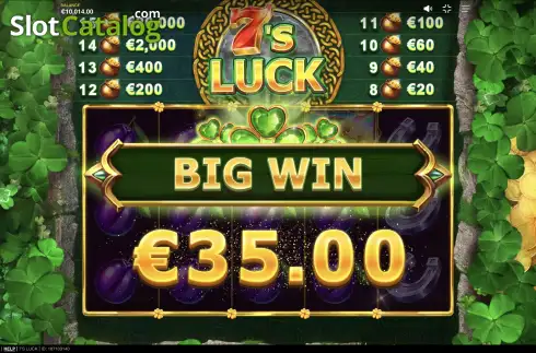 Schermo7. 7’s Luck slot