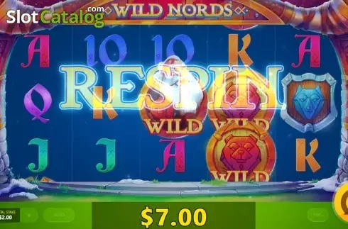 Respin screen 1. Wild Nords slot
