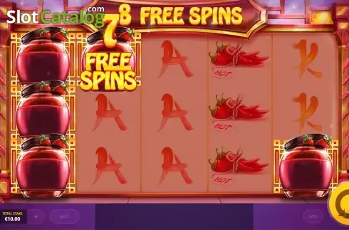 Free spins win screen. Red Hot Slot slot