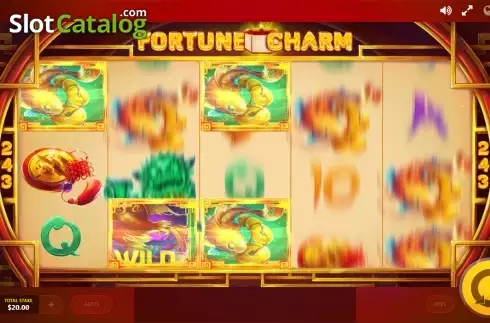 Reels animation screen 2. Fortune Charm slot