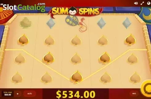 Bildschirm3. Sumo Spins slot